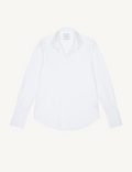 The Boyfriend Exaggerated Cuff: Fine Poplin, White