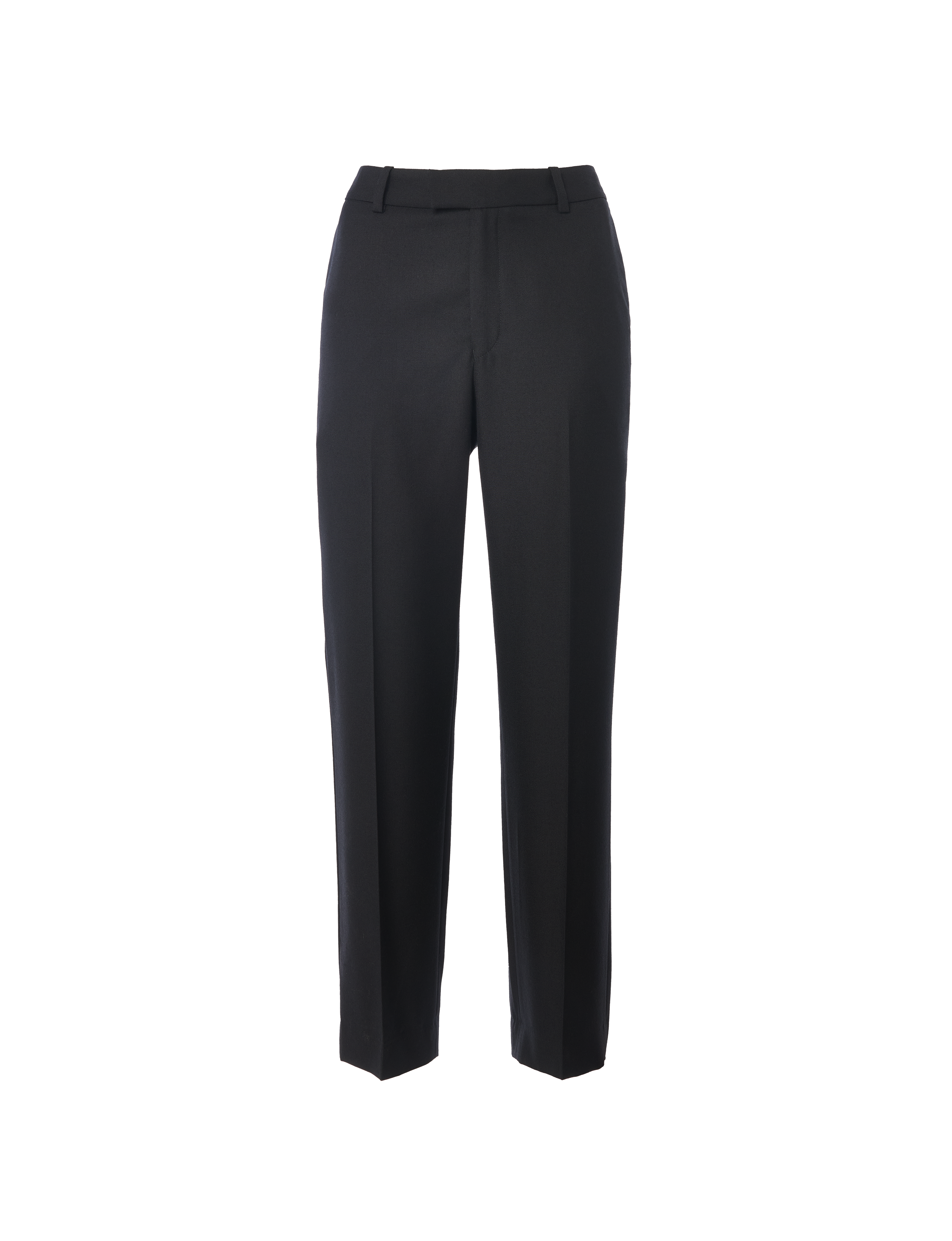 Regent Cigarette Trouser: Suiting Wool, Black