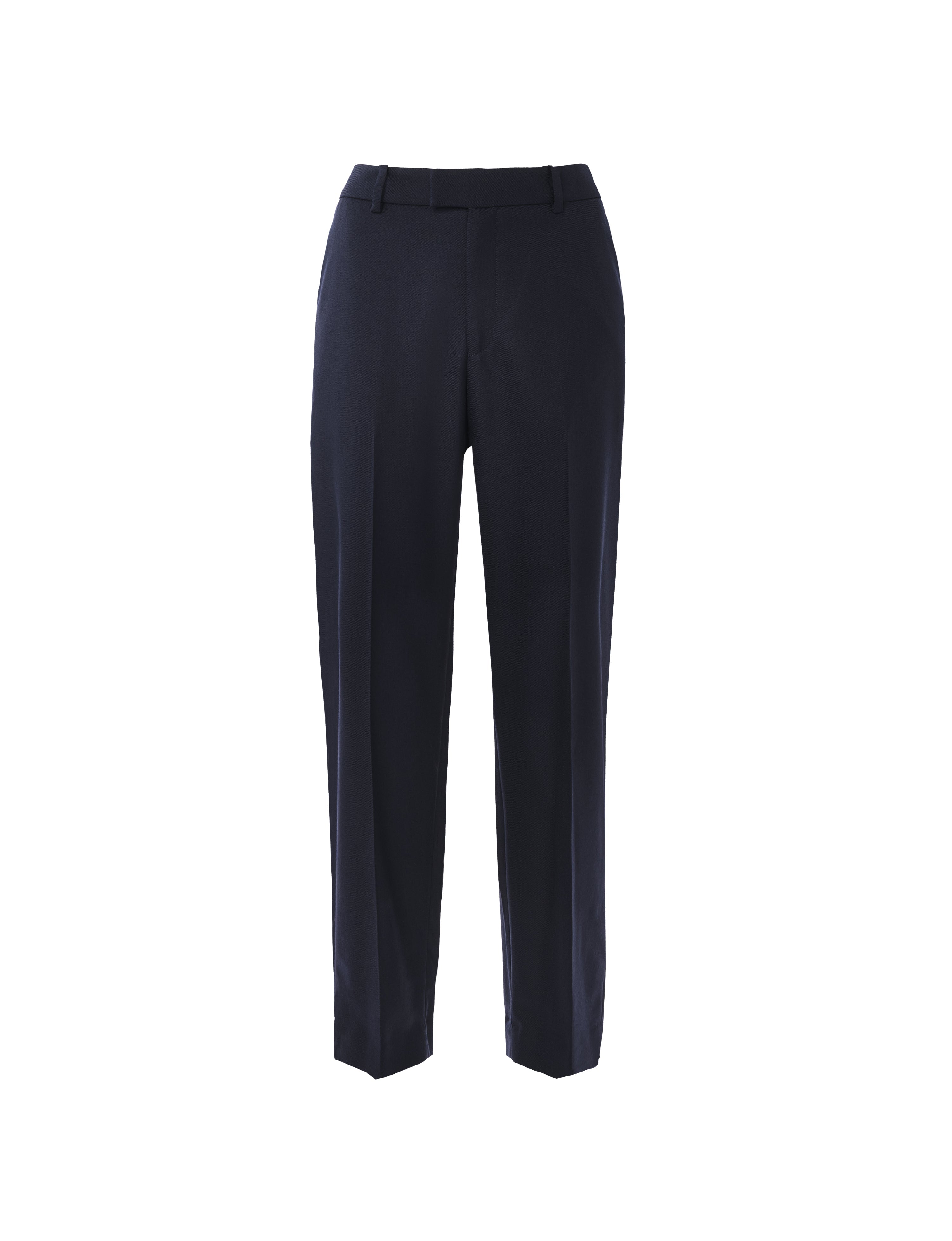 Regent Cigarette Trouser: Wool, Navy