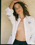 The Boyfriend: Linen, Marine Embroidery