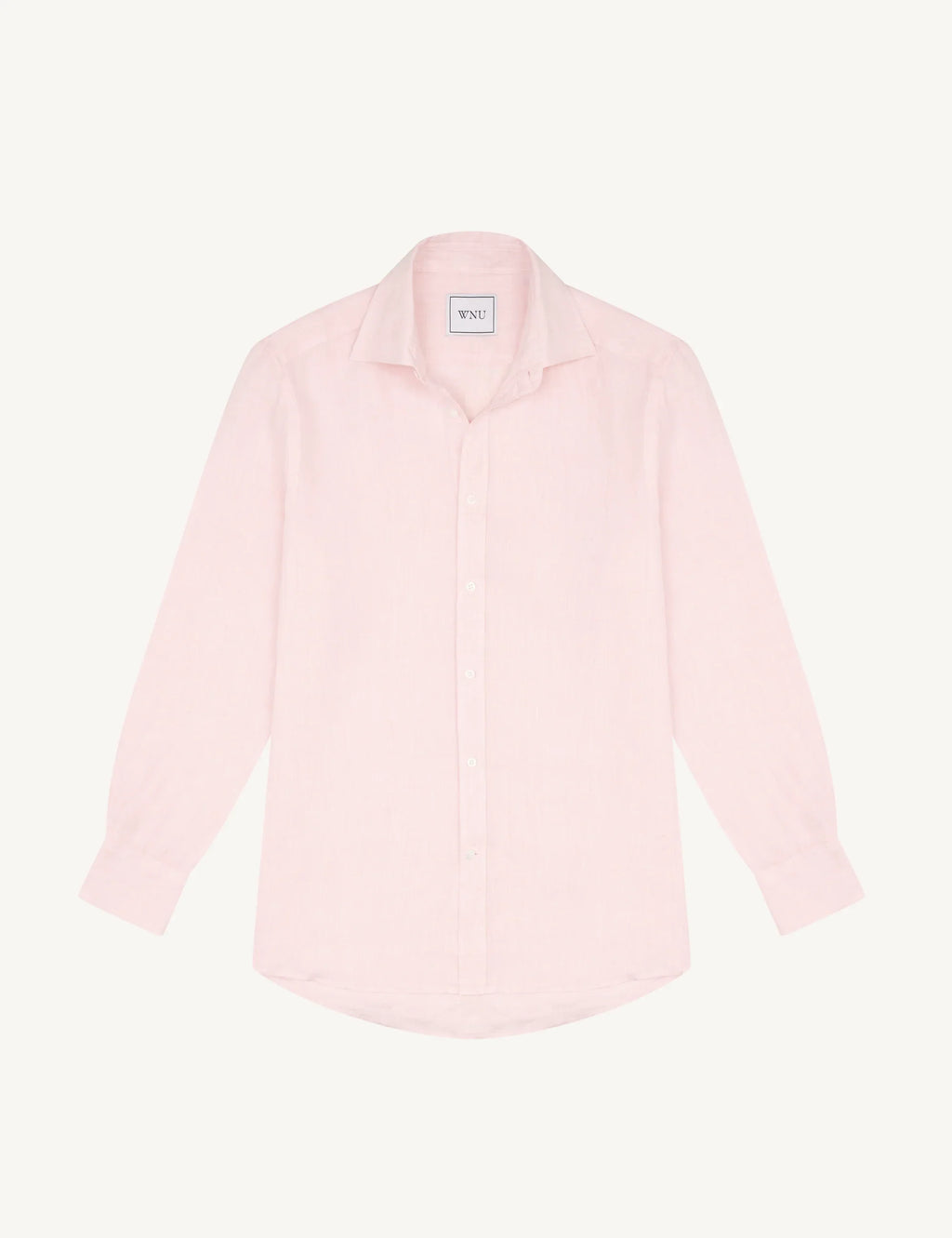 The Boyfriend: Linen, Grapefruit Pink
