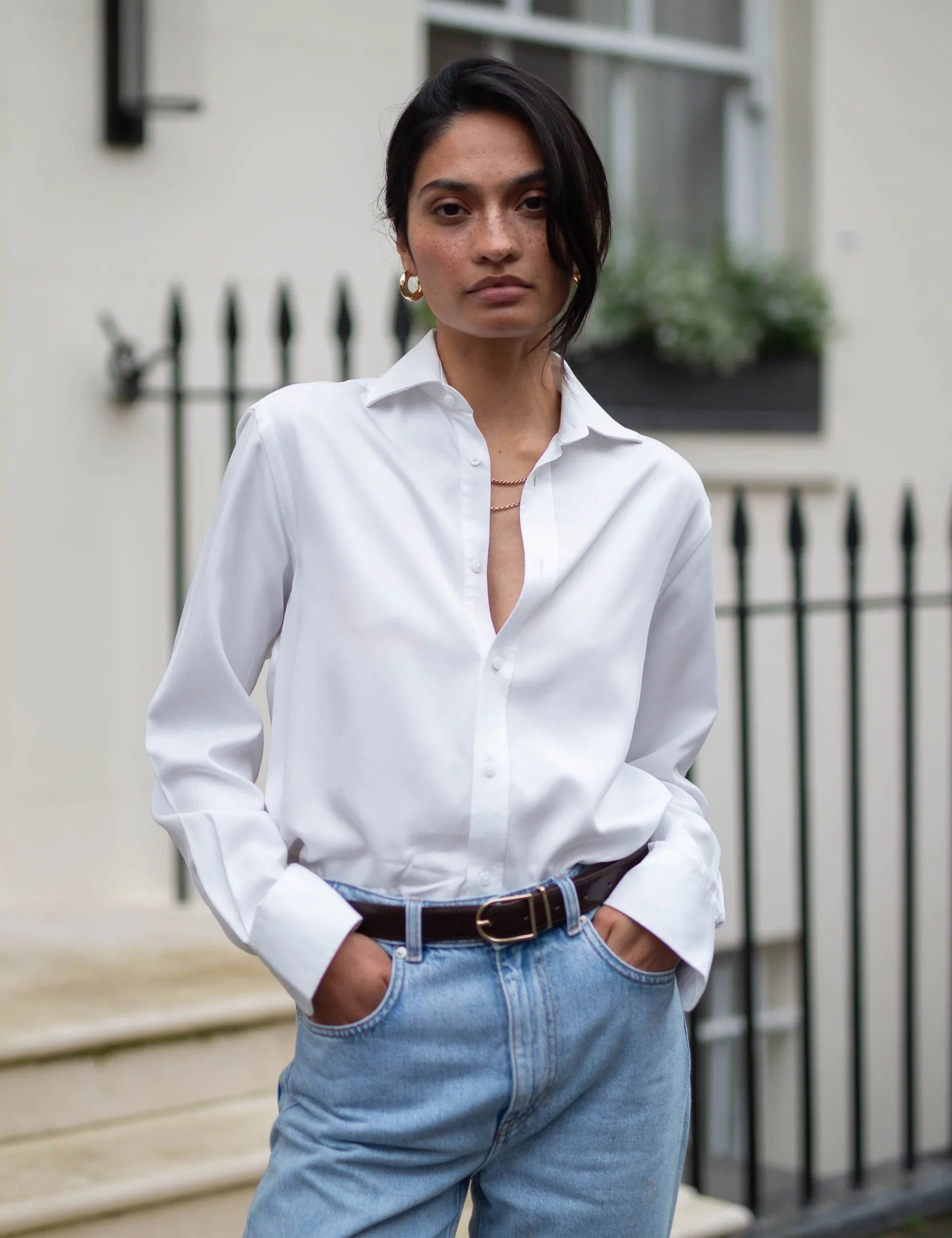 The Boyfriend: TENCEL™ Lyocell, Off-White