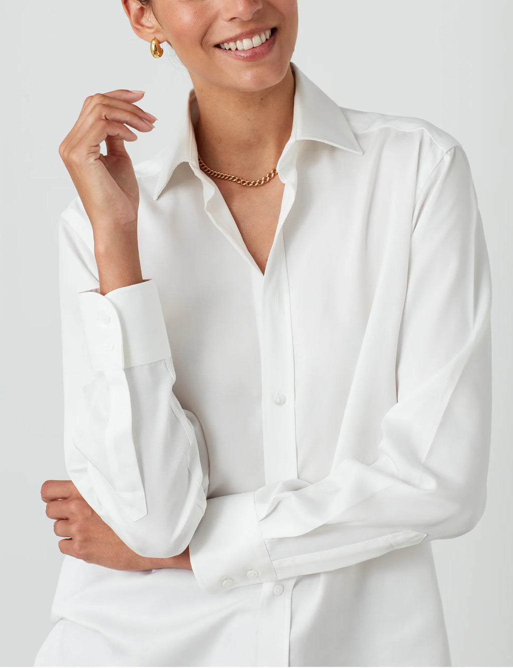 The Boyfriend: TENCEL™ Lyocell, Off-White
