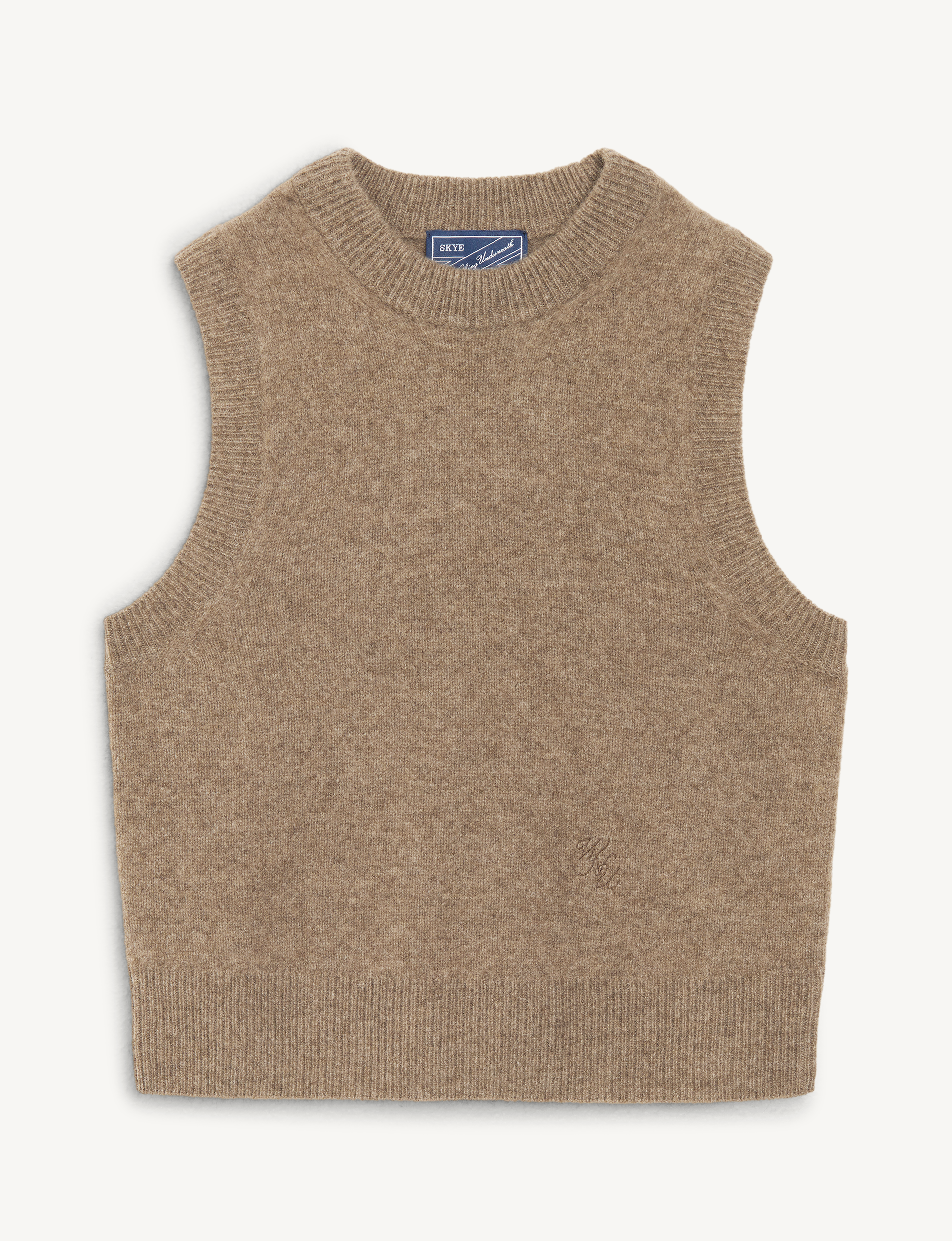Skye Vest: Yak Wool, Coffee