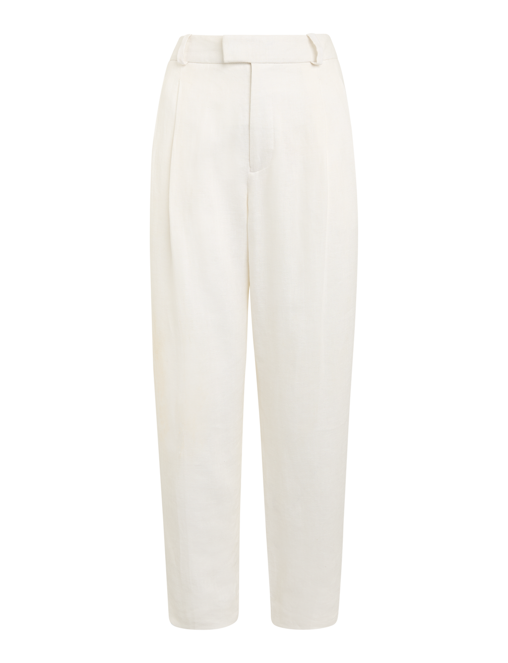 Christy Tapered Trouser: Linen, Ivory