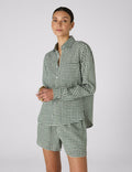 The Set: Linen Green Gingham Shirt & Boxer