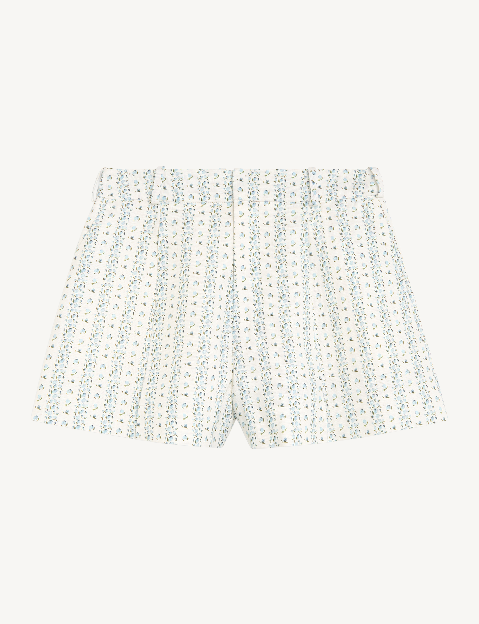 Penn Tailored Short: Linen, Plum Print