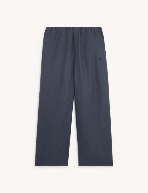 Bay Trouser: Hemp, Navy Blue