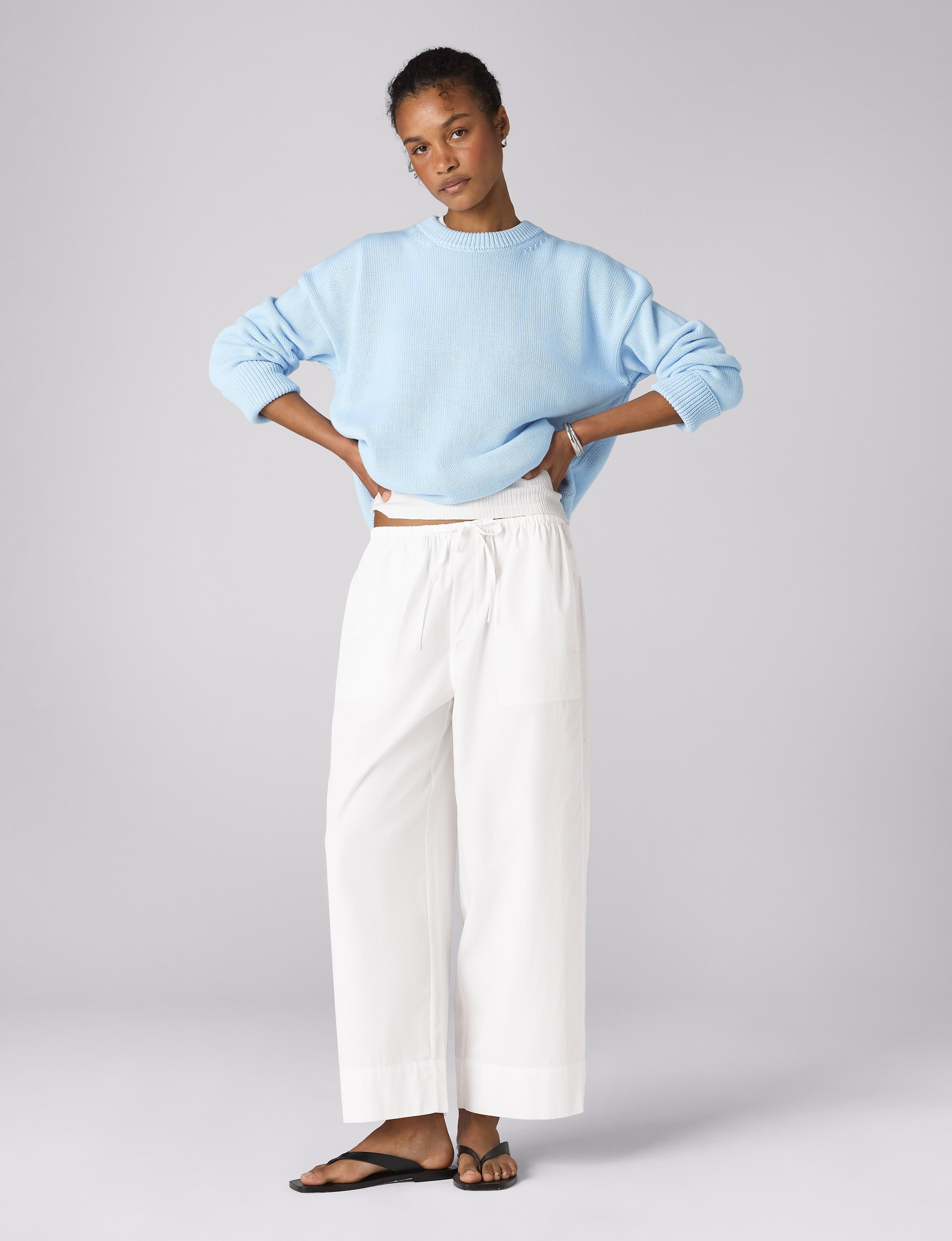 Sennen Jumper: Cotton, Icy Blue x Lucy Williams