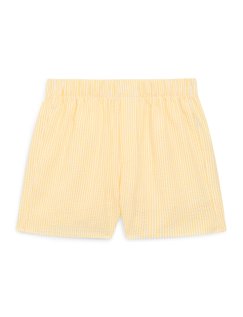 The Boxer: Seersucker, Yellow Stripe