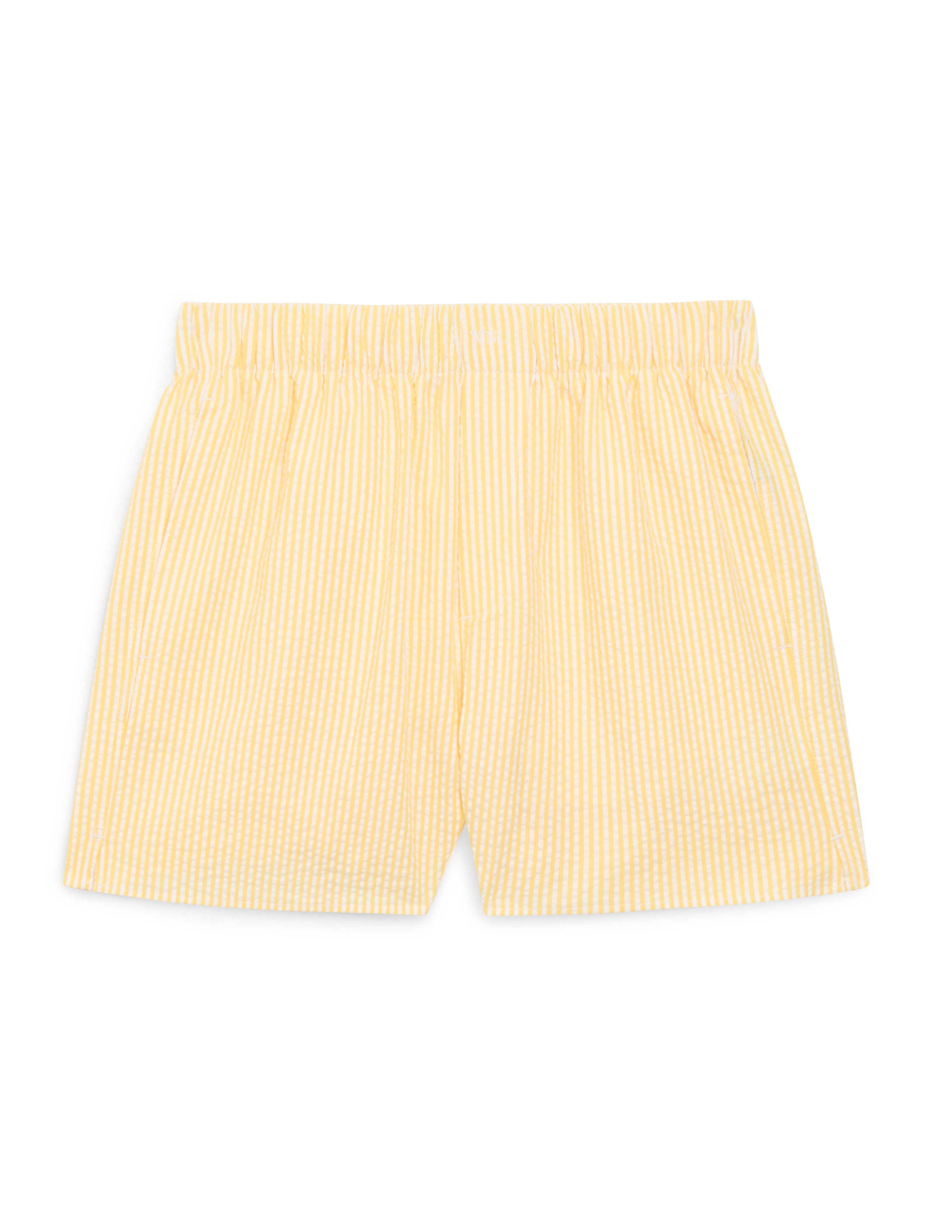 The Boxer: Seersucker, Yellow Stripe