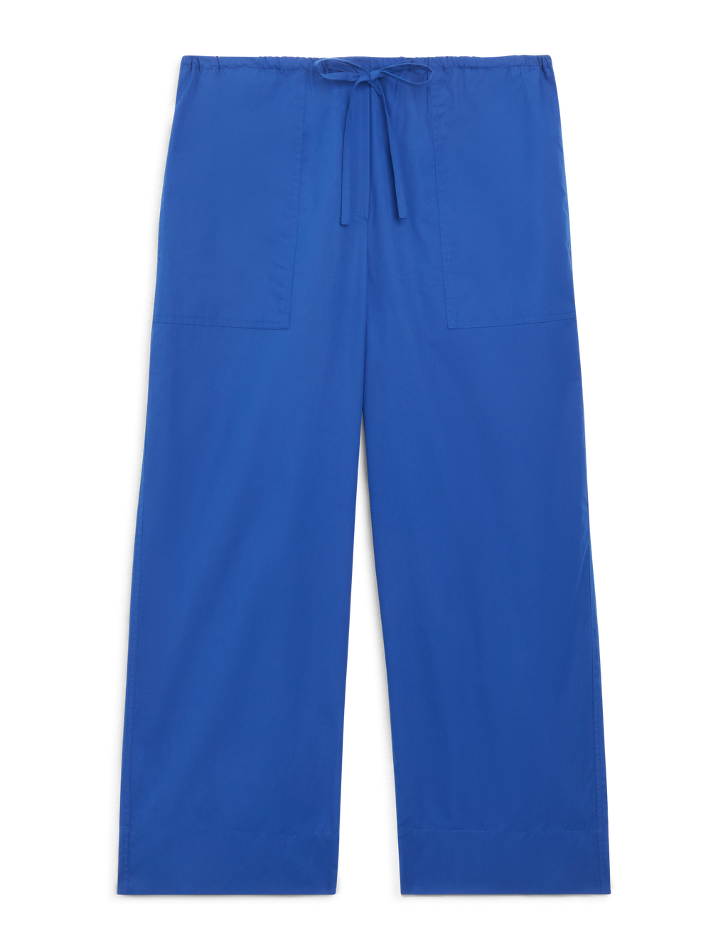 Sifnos Trousers: Fine Poplin, Cobalt Blue x Lucy Williams