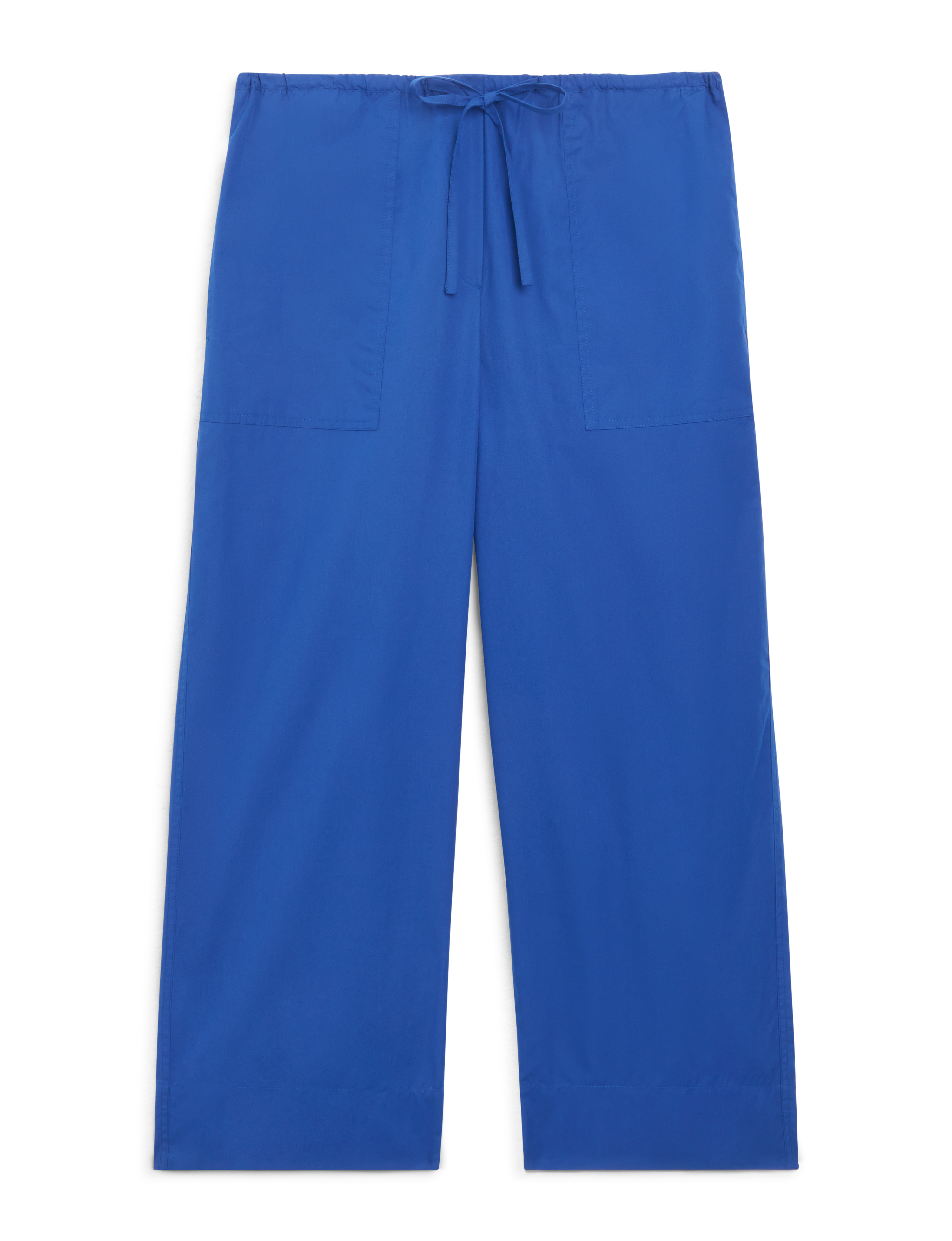 Sifnos Trousers: Fine Poplin, Cobalt Blue x Lucy Williams