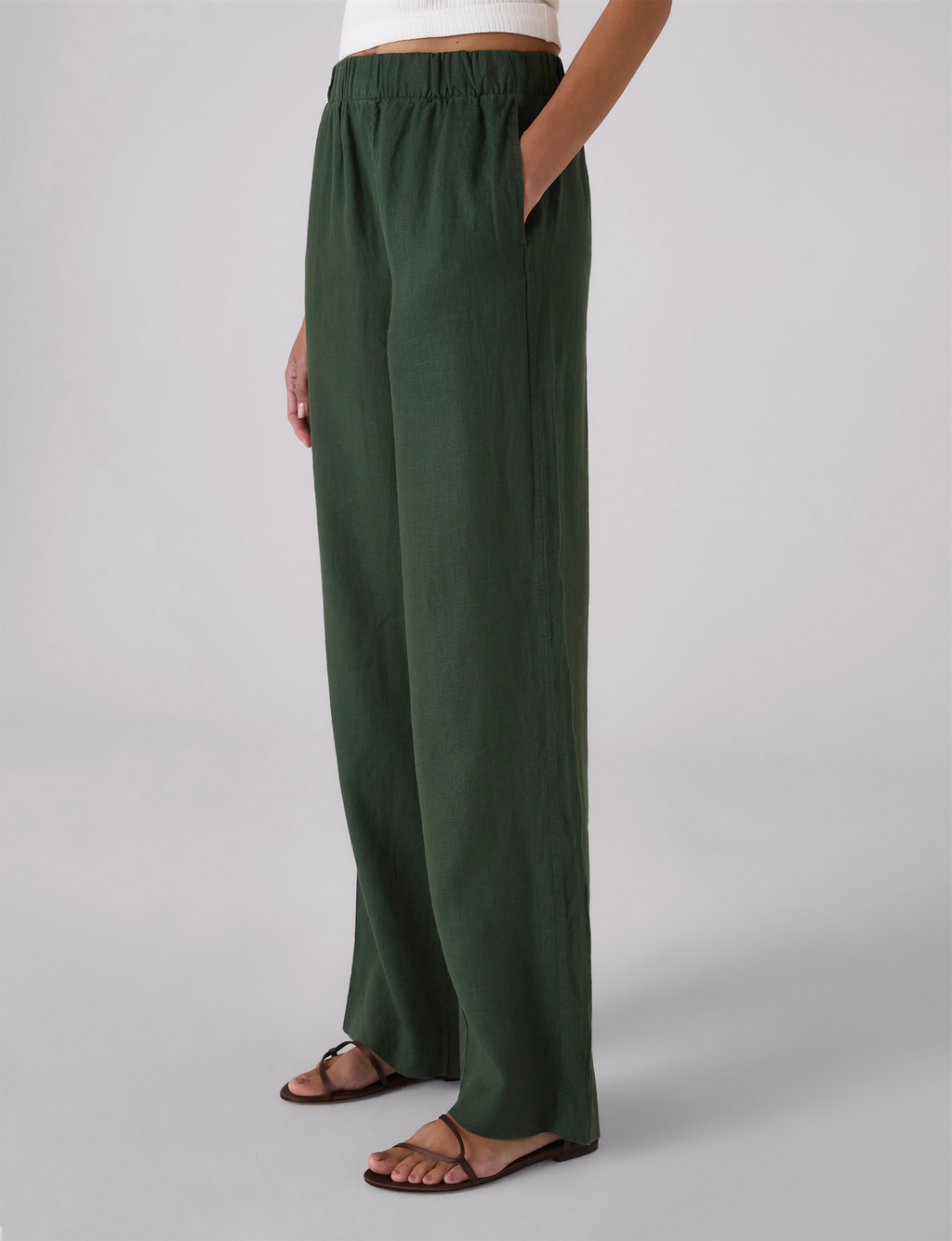 The Palazzo: Linen, Hunter Green