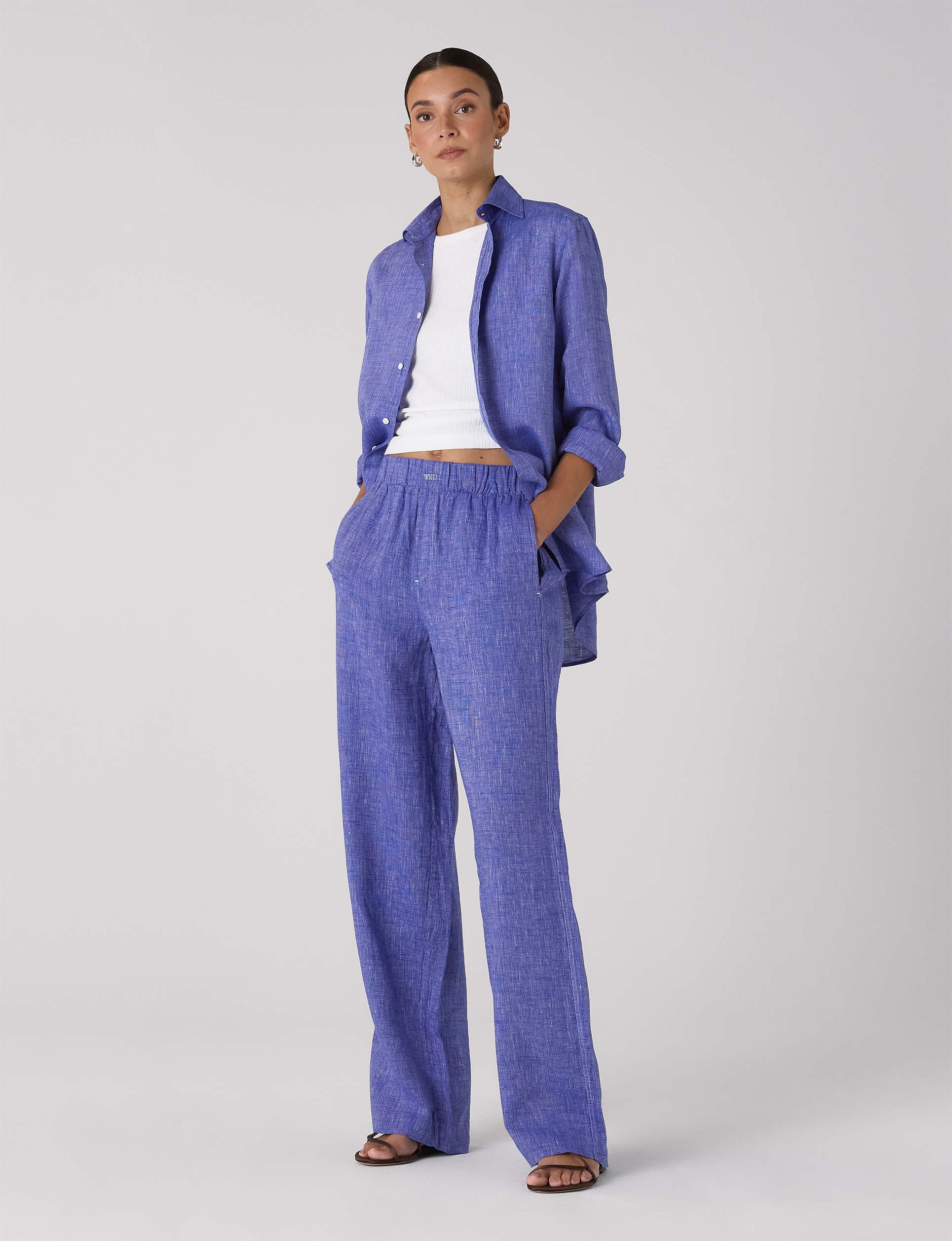 The Palazzo: Linen, Lapis Blue