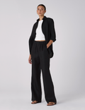 The Set: Linen Black Shirt & Palazzo