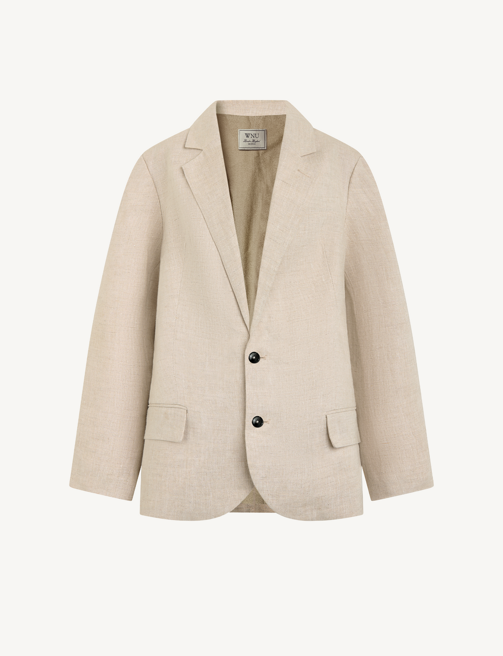 Hutton Blazer: Linen, Oatmeal