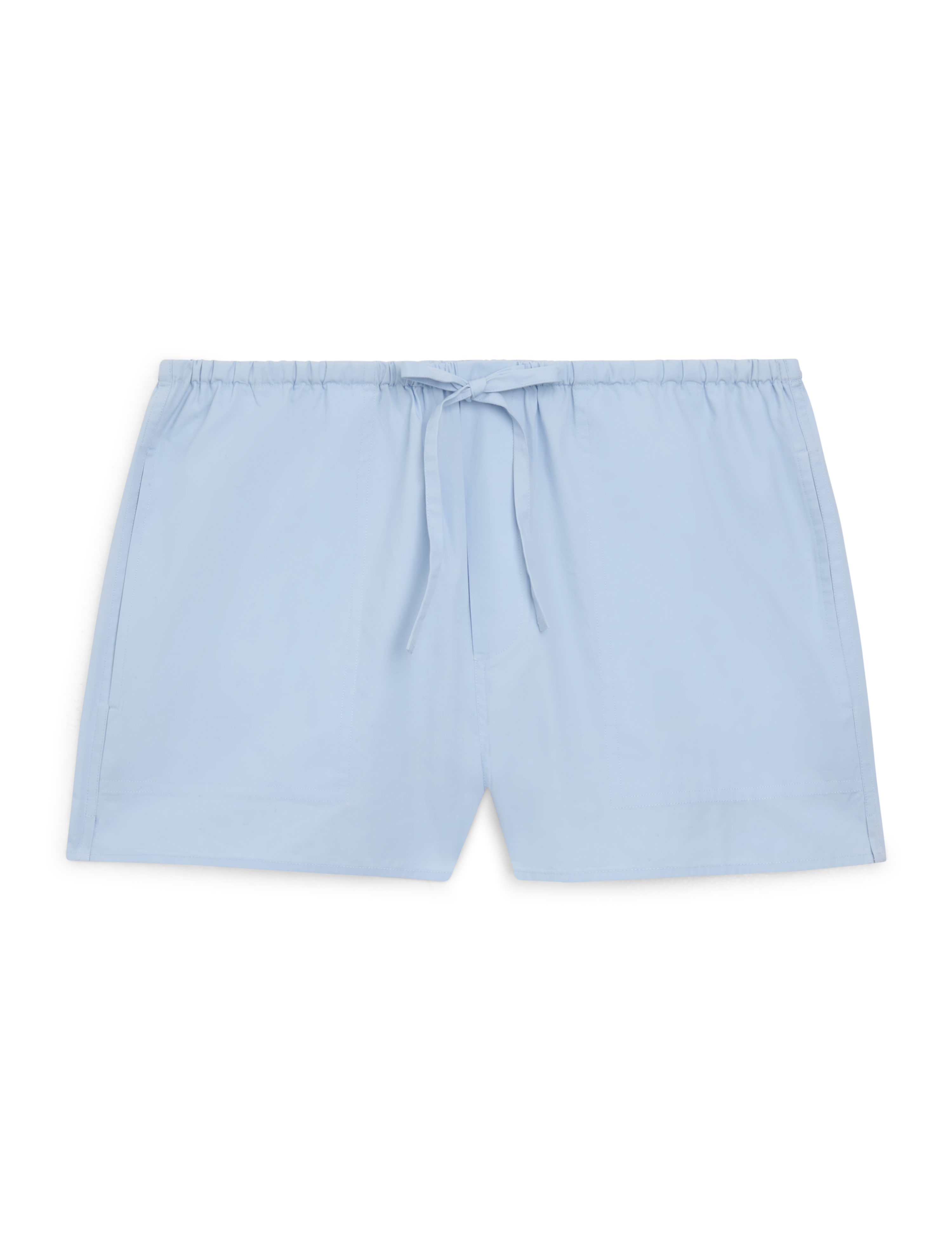 Ceiriad Shorts: Fine Poplin, Icy Blue x Lucy Williams